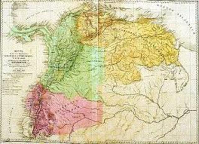 Venezuela y Ecuador se independizan de la Gran Colombia