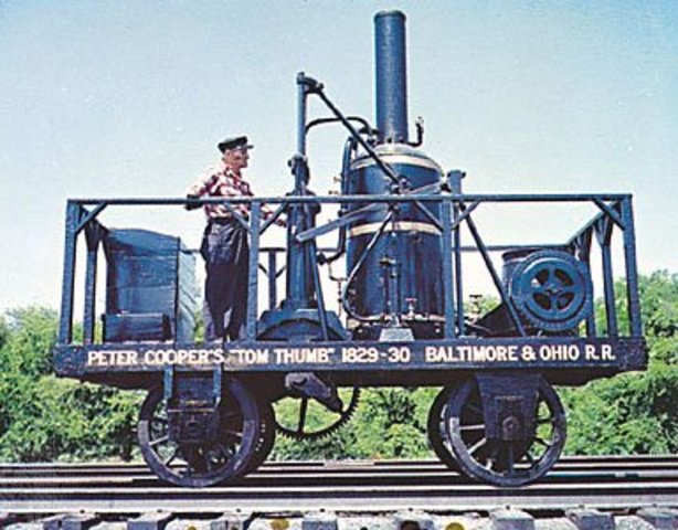 Construction began on the Baltimore and Ohio Railroad