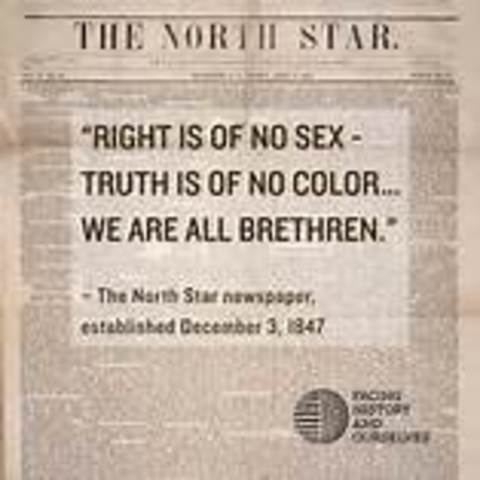 Frederick Douglass published the North Star