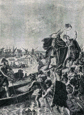 Danes invade England