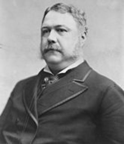 Chinese Exclusion Act, Chester A. Arthur