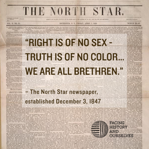 Frederick Douglass published the North Star