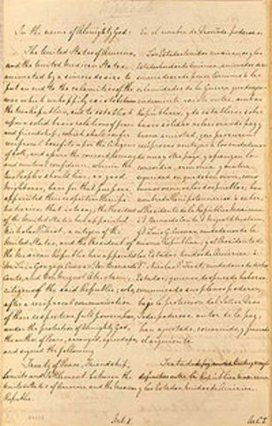 The treaty of Guadalupe-Hidalgo