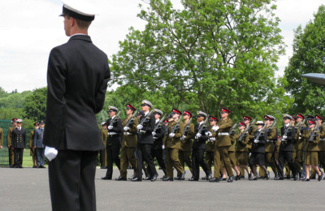 Winston Churchill graduates military collage