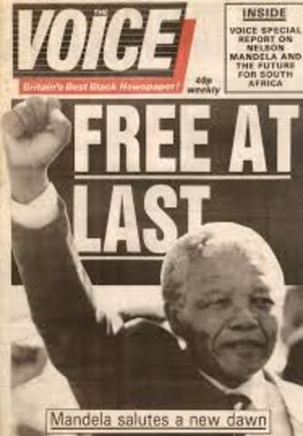 Mandela is Released From Prison