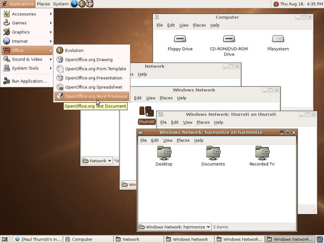 Ubuntu 5.04 (Hoary Hedgehog)