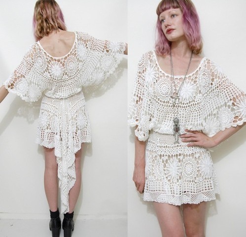 Crochet fashions hit a peak.