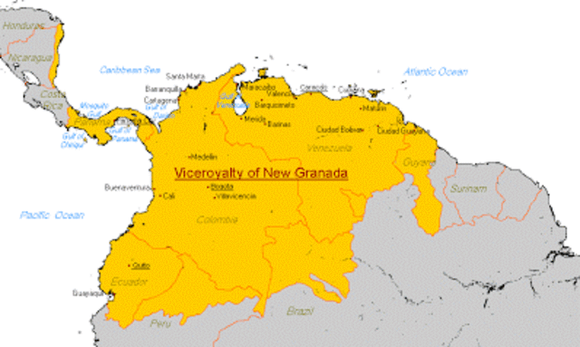 Bolivar escapes to New Granada