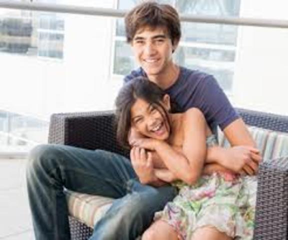 He went home and visited with Phoebe.