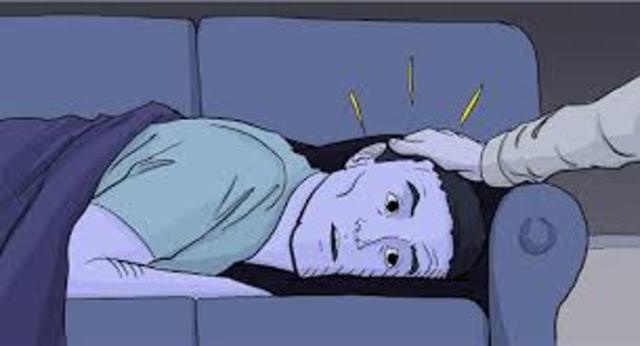 Holden showed his first obvious signs of sickness after leaving his house and on the way to the Antolini's.