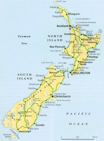 New Zealand was divided into provinces