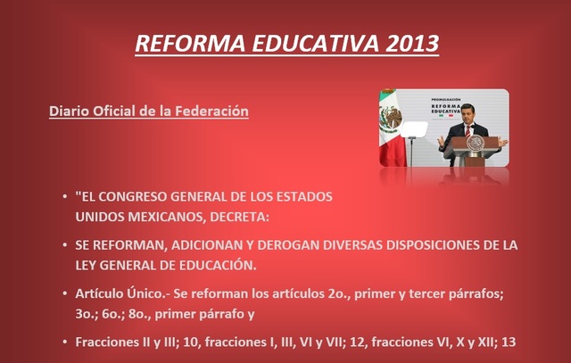 Reforma Educativa 2013