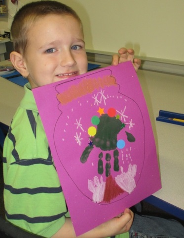 Me Made Holiday Decorations for the Hallway Ceiling