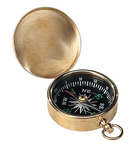 Einstein is shown his fathers pocket compass
