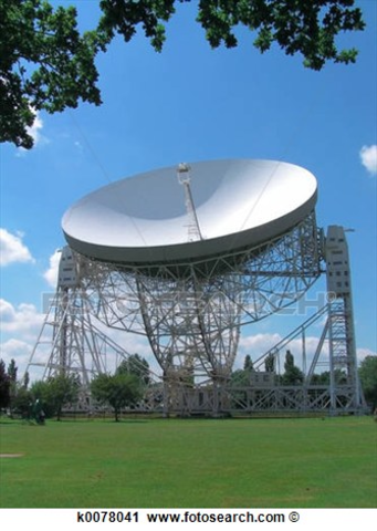 A steerable radio telescope