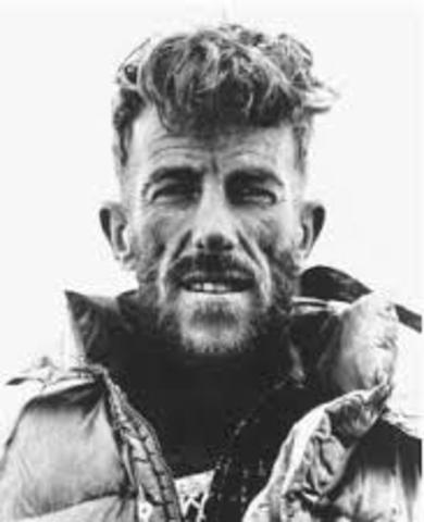 20th century explorer and mountaineer Edmund Hillary was the first to reach the peak of Mt. Everest, along with fellow climber Tenzing Norgay