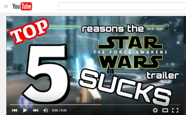 Reddit: The Force Awakens Trailer SUCKS