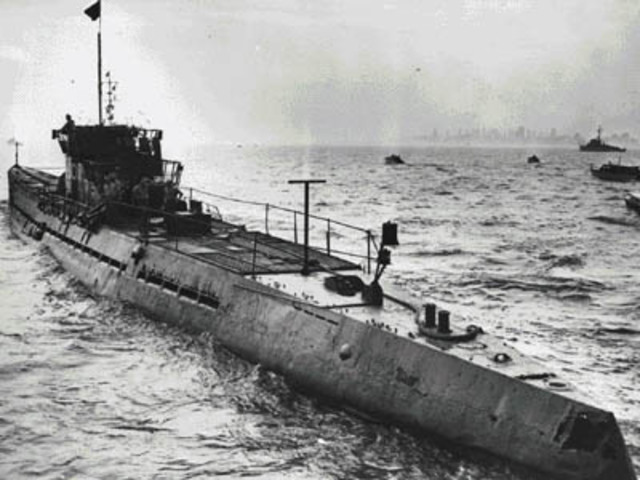 German U-boats against the US navy