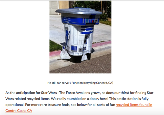 Reddit: R2D2 Recycling Can