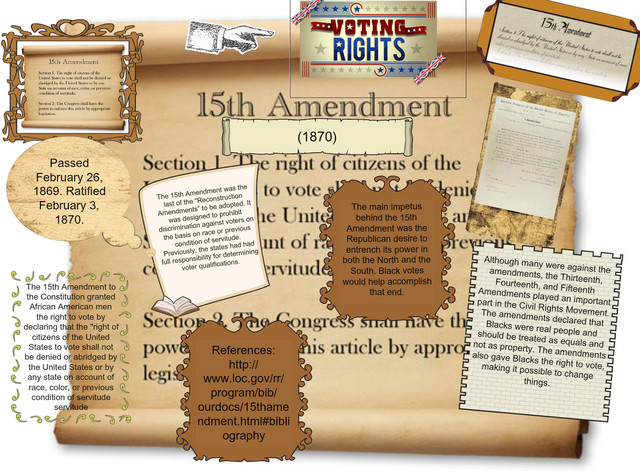 The 15th Amendment is adopted.