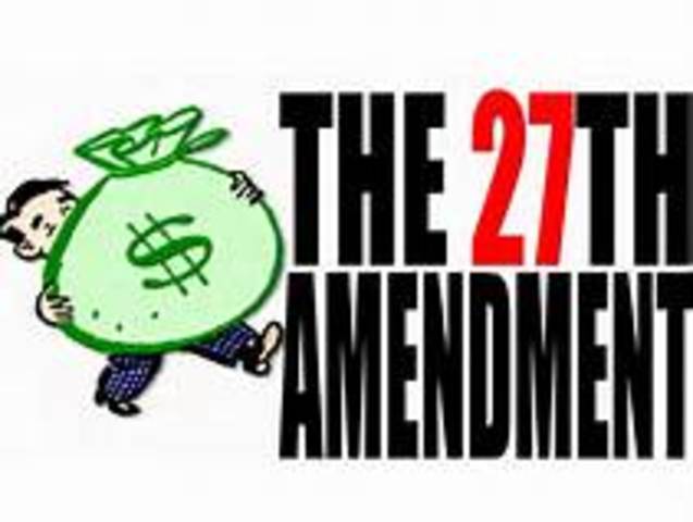 The 27th Amendment,