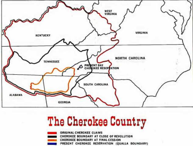 First major Cherokee Migration to land wast of the Mississipi