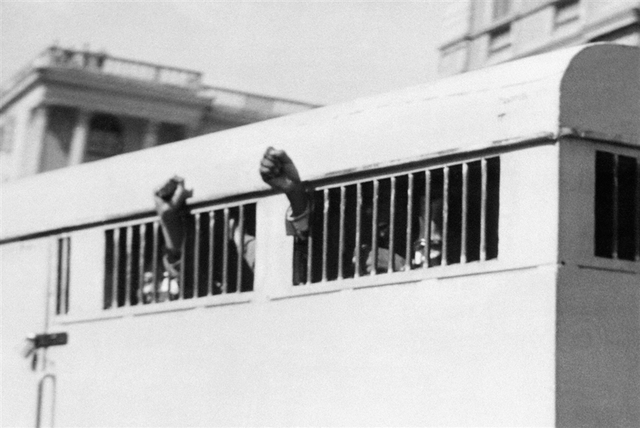 Arrested and on trial for treason