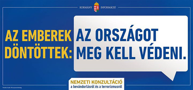 A kormány plakátokkal válaszol a röszkei összecsapásokra