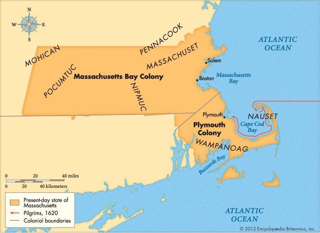 Colony of Massachusetts founded