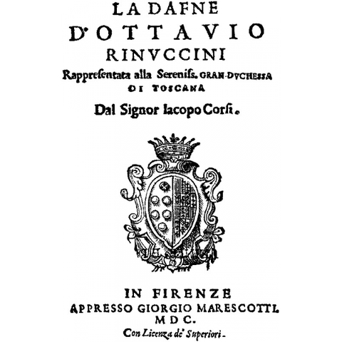 La prima opera, la Dafne