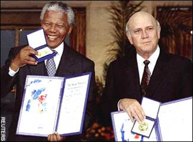 Recieves Nobel Peace Prize