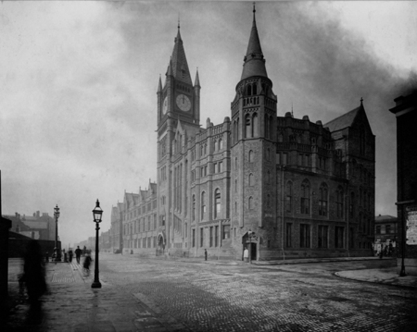 The famous Victoria Building, the original "redbrick" designed by Alfred Waterhouse, was opened in 1892.