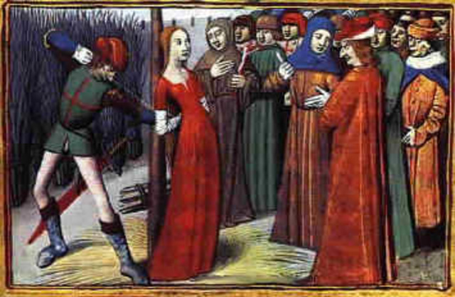 Joan of Arc is brought against a court
