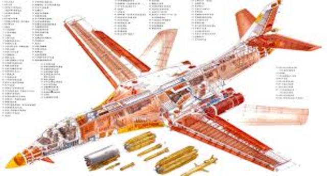 B-1 strategic bomber.