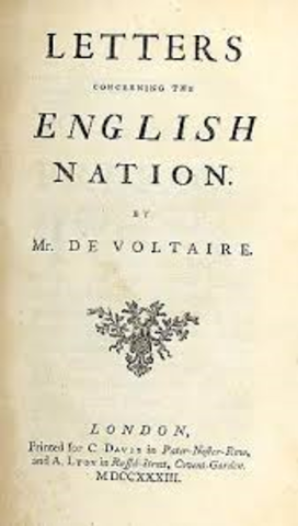 Voltaire publishes Philosophical Letters on the English