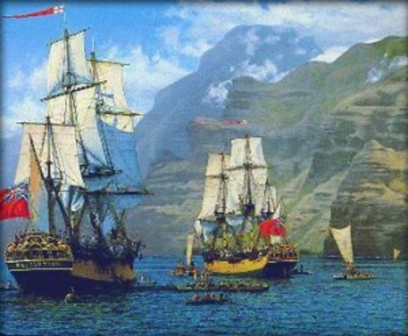 Captain James Cook Discovers Hawaii
