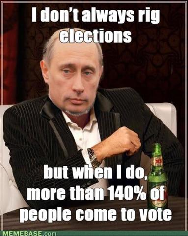 Putin is elected President of Russia once again.