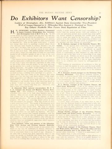 Is Censorship Wanted?