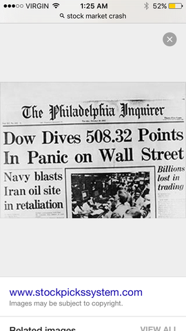 Stock market crash