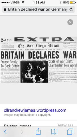 Britain declared war on Germany