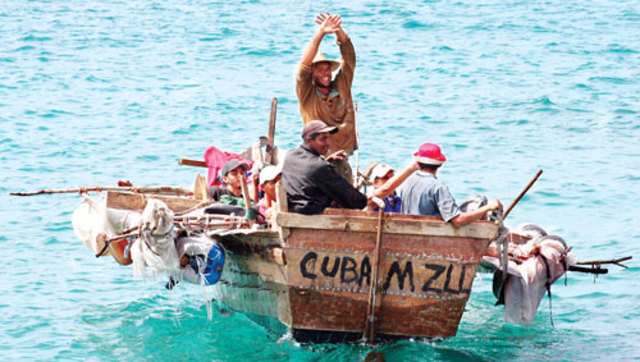 Cuban Residents Flee from Cuba