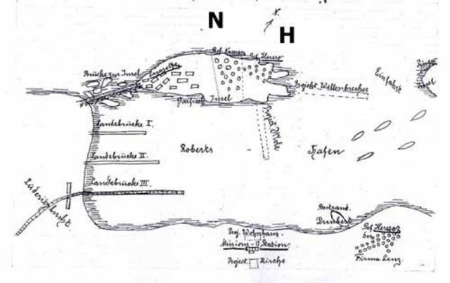 The camp at Shark Island was first set up