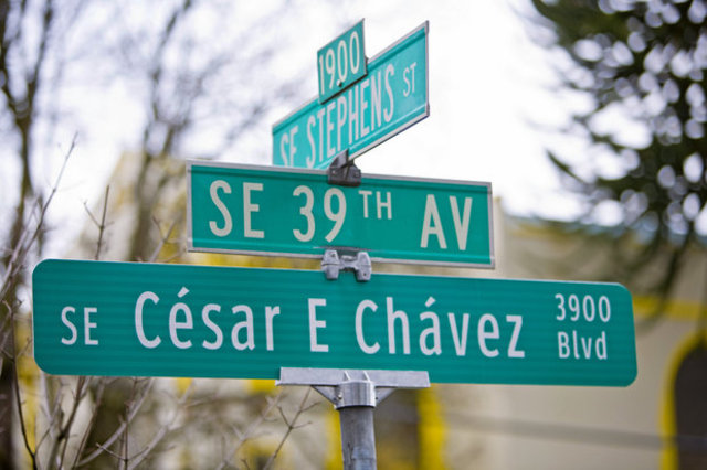 39th Avenue is renamed Cesar Chavez Blvd.