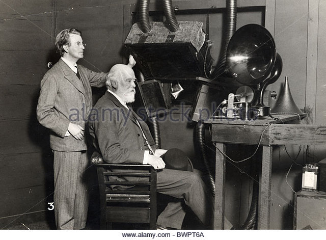 Professor Oliver Lodge made the world's first public radio transmission.