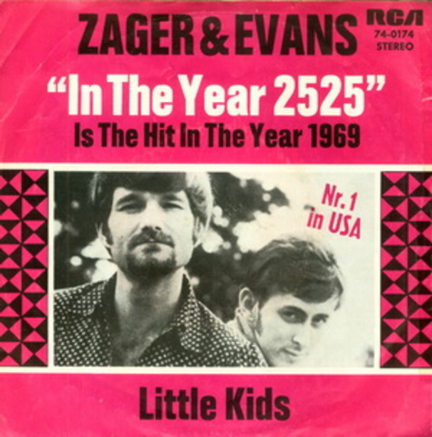 Zager and Evans' "In The Year 2525" loses 1# position of smash hit songs