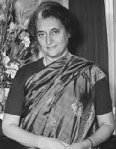 Indira Gandhi resigns