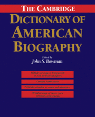 "Dictionary of American Biography" gets its first issue