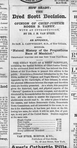 Supreme Court's Dred Scott decision