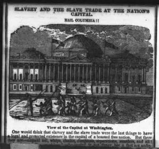 washing D.C bans slave trade