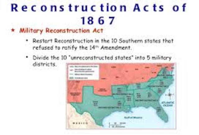 Recontruction Act of 1867